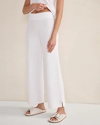 Organic Cotton Linear Stitch Straight Leg Pants