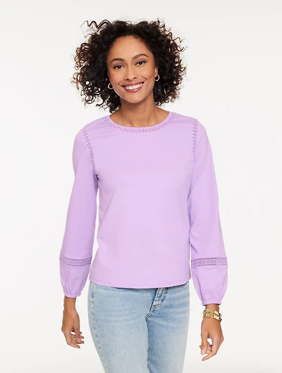 Modern Romance Lace Trim Top