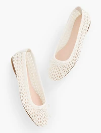 Blaine Soft Sole Loopy Woven Ballet Flats