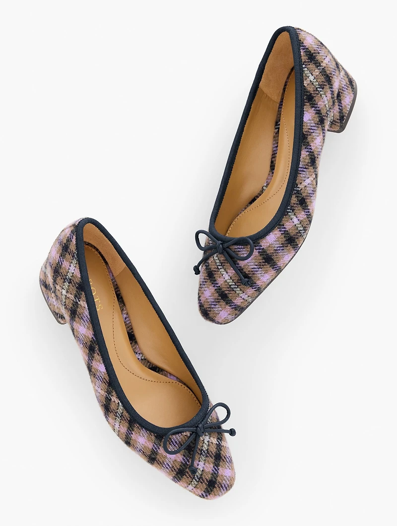 Vanessa Block Heel Pumps - Pemberly Shetland