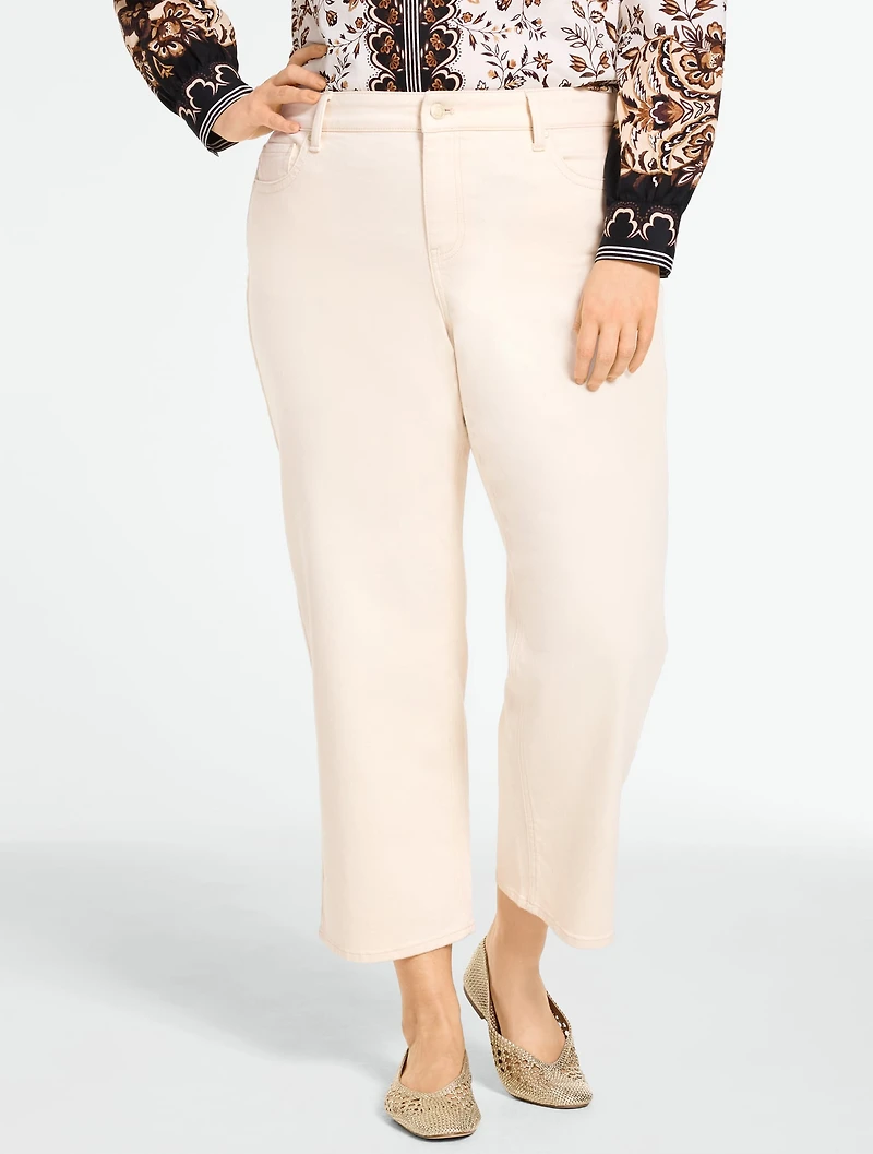 Wide Crop High Waist Jeans