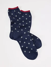 Ditsy Foulard Trouser Socks