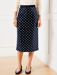 Martini Dot Sequin Pencil Skirt