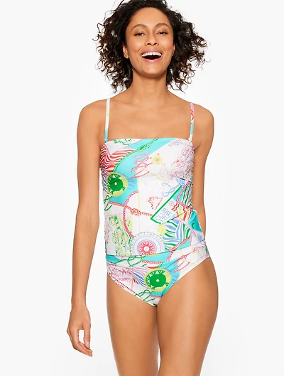 Aqua Club Bandeau Tankini - Côte d'Azur