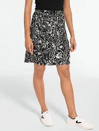 Lightweight Woven Cargo Skort - Garden Floral
