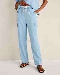 Chambray Cargo Pants