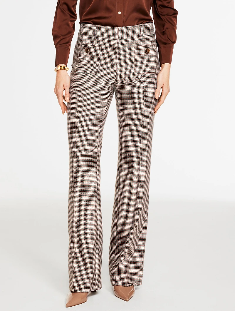 Boot Leg Pants - Charming Plaid