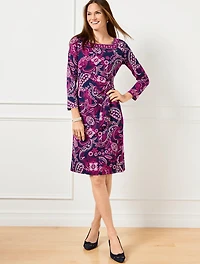 Effortless Jersey Paisley Bella Dress