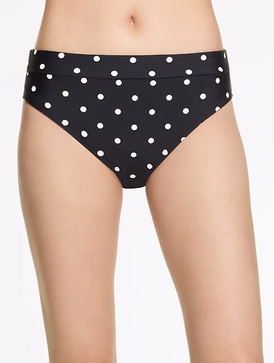 Aqua Club Mid Rise Swim Bottom - Aruba Dot