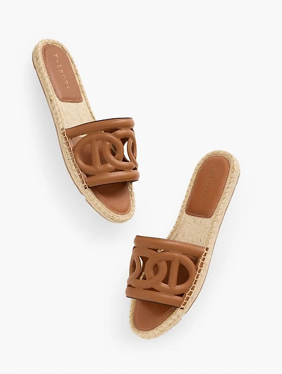 Ilyssa Links Nappa Espadrille Slides