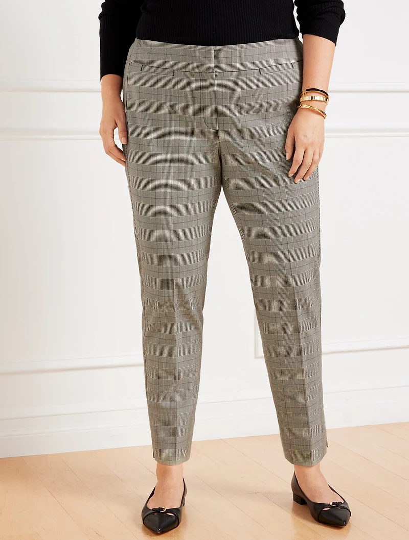 Plus Exclusive Talbots Chatham Ankle Pants - Glen Plaid