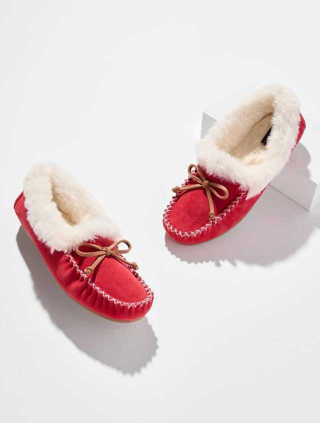 Ruby Suede Moccasins
