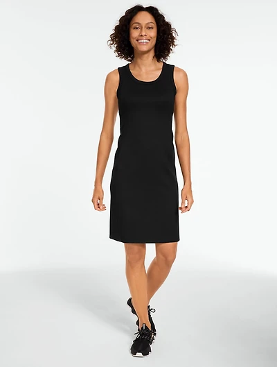 AirKnit Stretch Built-In Bra Ribbed Dress