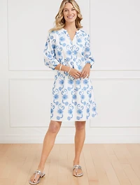 Dancing Eyelet Puff Sleeve Dress