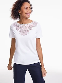 Burnout Jersey Short Sleeve Top