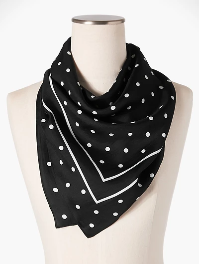 Garden Dot Square Scarf