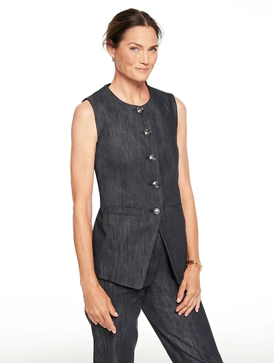 Refined Denim Vest