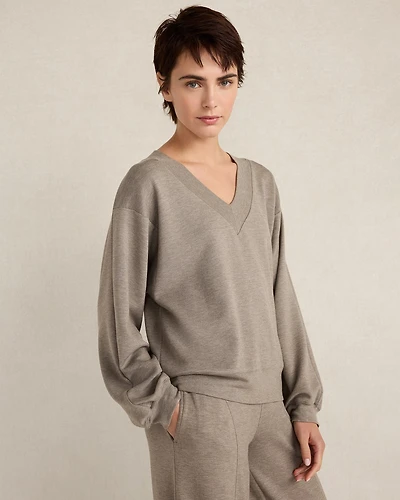 Soft Knit V-Neck Top