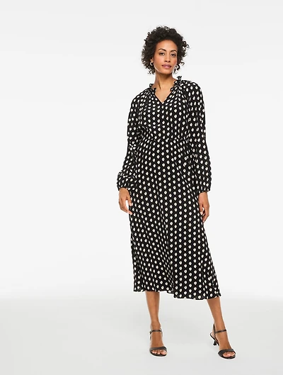 Fit & Flare Dress - Ikat Foulard