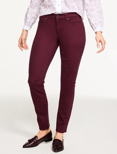 Slim Ankle Jeans - Solid Curvy Fit