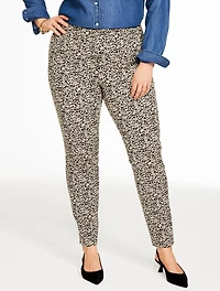 Plus Exclusive Talbots Chatham Slim Ankle Pants - Bold Cheetah