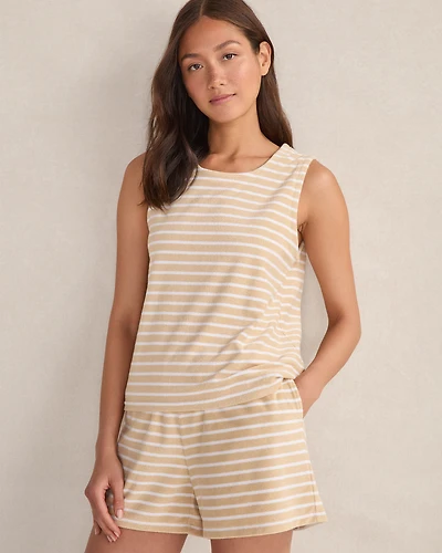 Terry Cloth Stripe Tank