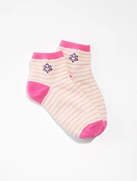 Graphic Leaves Crew Socks