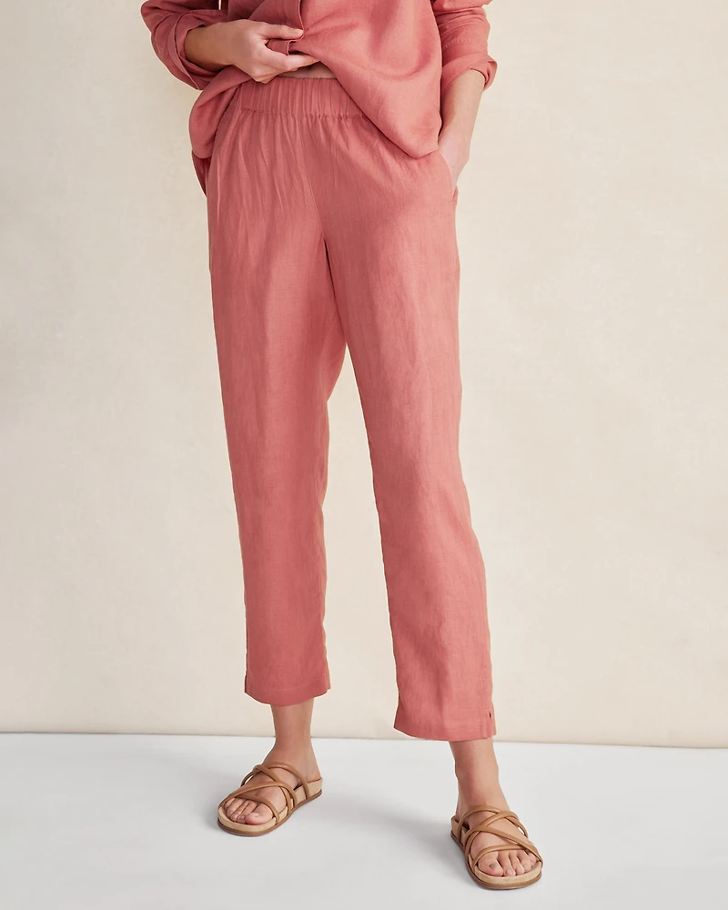 Linen Tapered Pants
