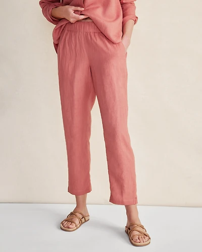 Linen Tapered Pants