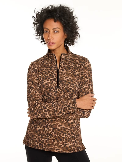 Cozy French Terry Half-Zip Pullover