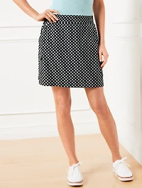 Lightweight Woven Stretch Cargo Skort - Shadow Boxes