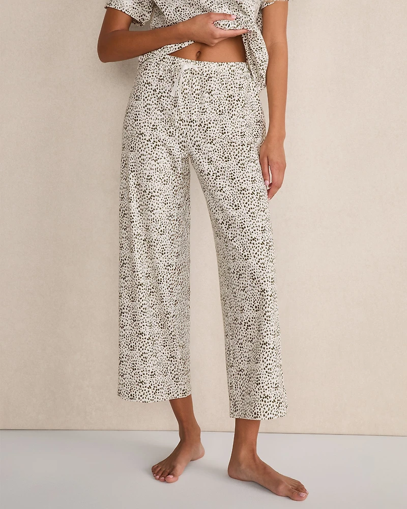 Organic Cotton Jersey Animal Dot Pajama Pants