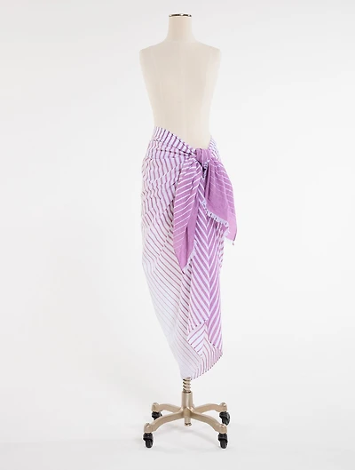 Aqua Club Pareo Cover-Up - Classic Stripe