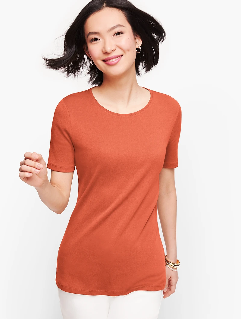 Pima Cotton Crewneck Tee