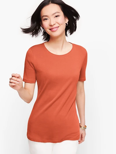 Pima Cotton Crewneck Tee