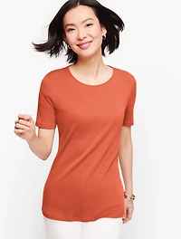 Pima Cotton Crewneck Tee