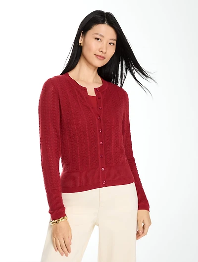 Pointelle Charming Cardigan