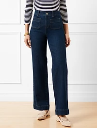 Patch Pocket Classic Jean Trousers - Astoria Wash