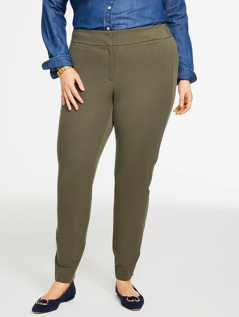 Plus Exclusive Talbots Chatham Cotton Bi-Stretch Slim Ankle Pants