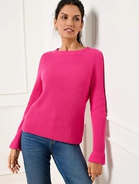 Ribbed Crewneck Sweater