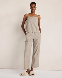 Organic Cotton Poplin Striped Pants