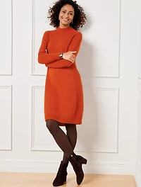 Mockneck Sweater Dress