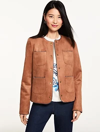 Faux Suede Jacket