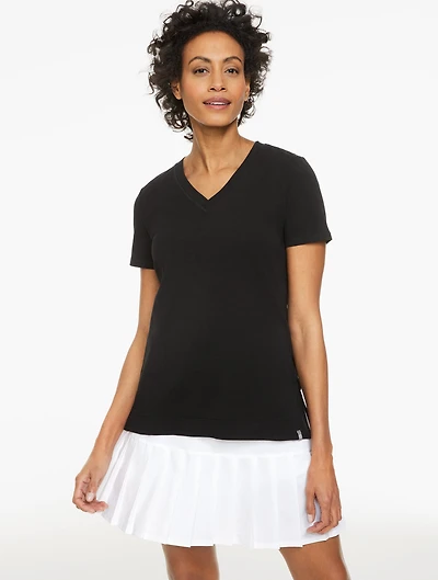 Supersoft Jersey Short Sleeve V-Neck Tee