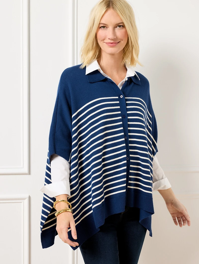 Plus Exclusive Polo Poncho