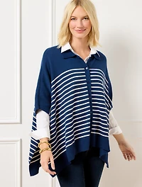 Plus Exclusive Polo Poncho