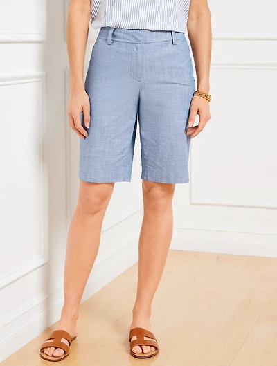 Perfect Shorts - Newport Chambray 10.5”