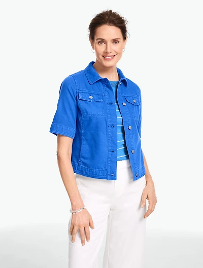Short Sleeve Jean Jacket