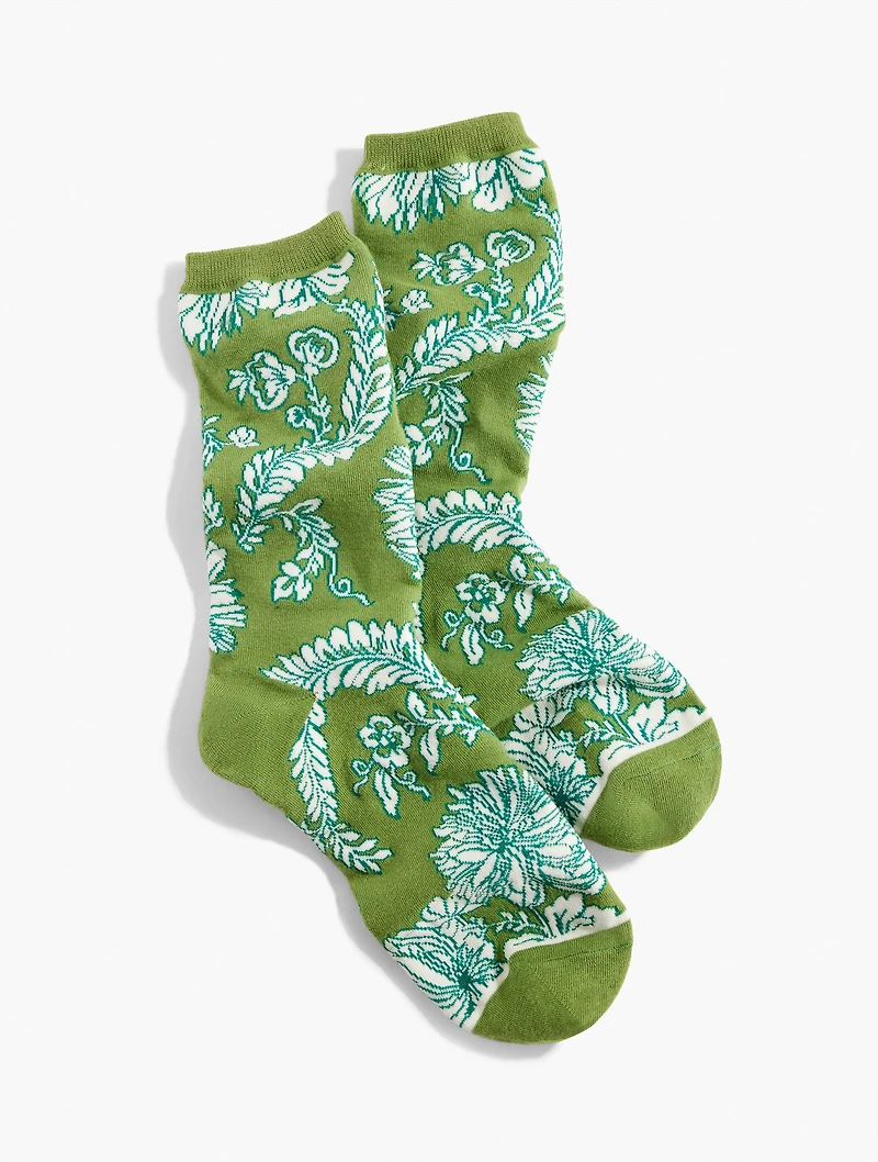 Climbing Chrysanthemum Trouser Socks