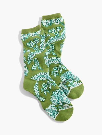 Climbing Chrysanthemum Trouser Socks